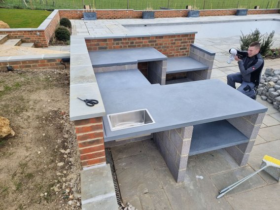 Concrete worktop - Newbury, RG20 project - 5