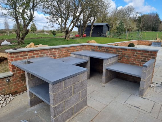 Concrete worktop - Newbury, RG20 project - 7